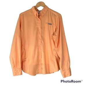 COLUMBIA PFG Quick Dry Athletic Shirt Apricot L